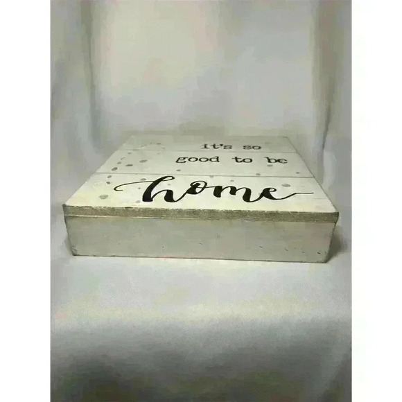 Rustic Wood Framed Wall Sign "It's So Good to Be Home" Inspirational Decor - Picture 5 of 6